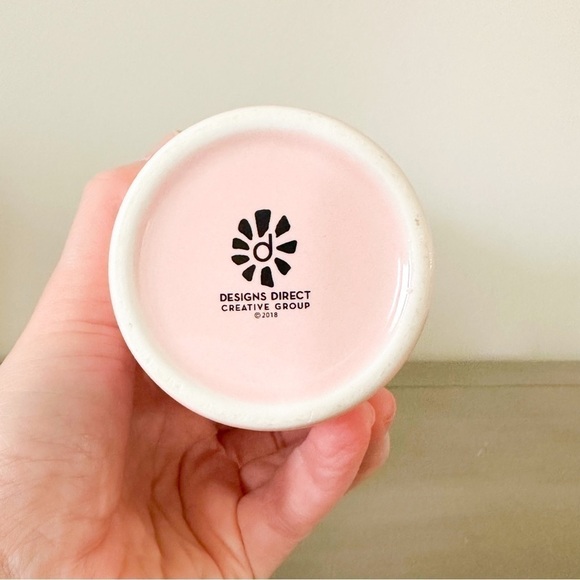 Weekend State Of Mind Pastel Pink White Ceramic Coffee Travel Mug - Picture 4 of 7